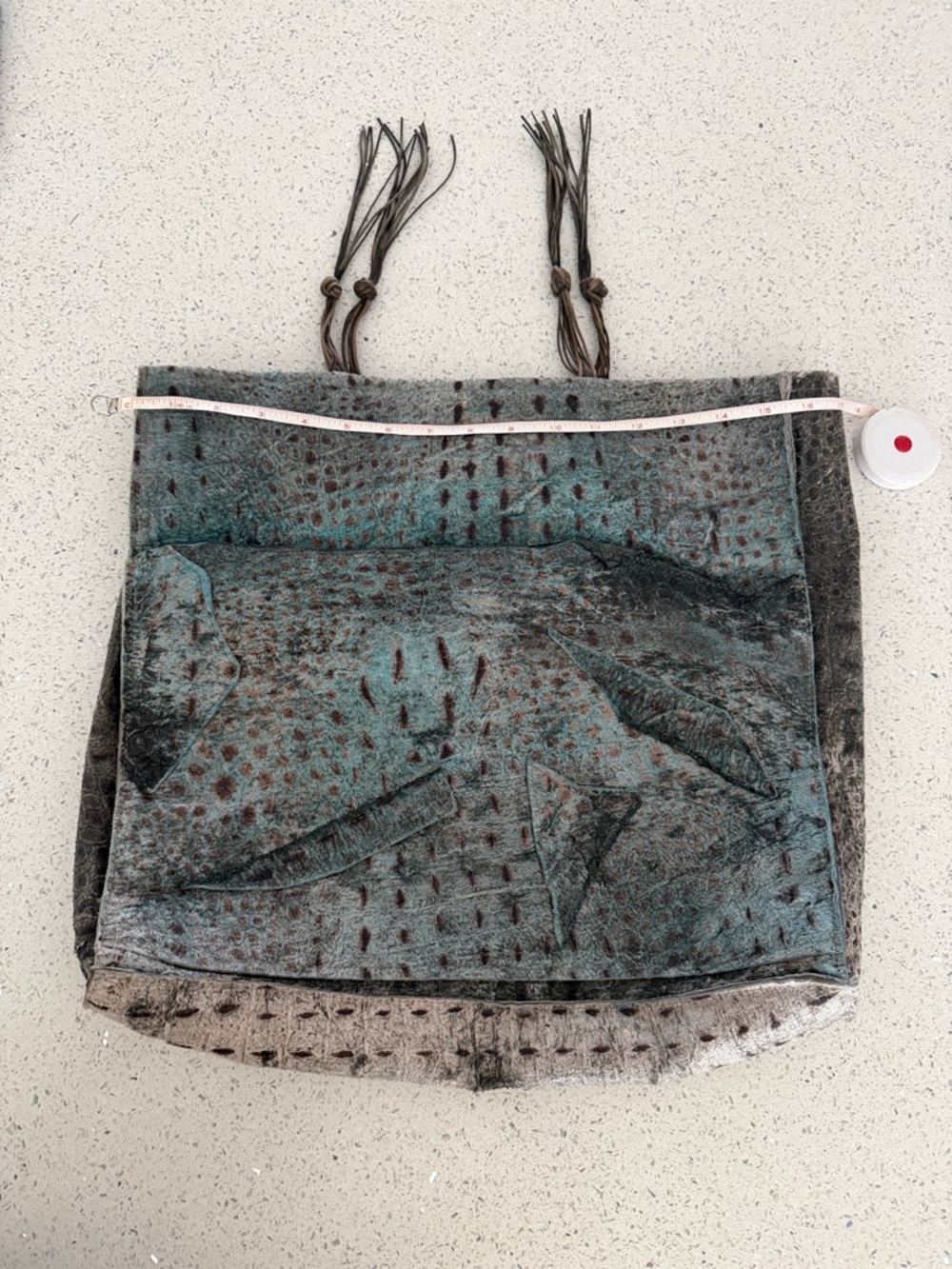 Susan Riedweg one of a kind leather bag - Picture 2 of 16
